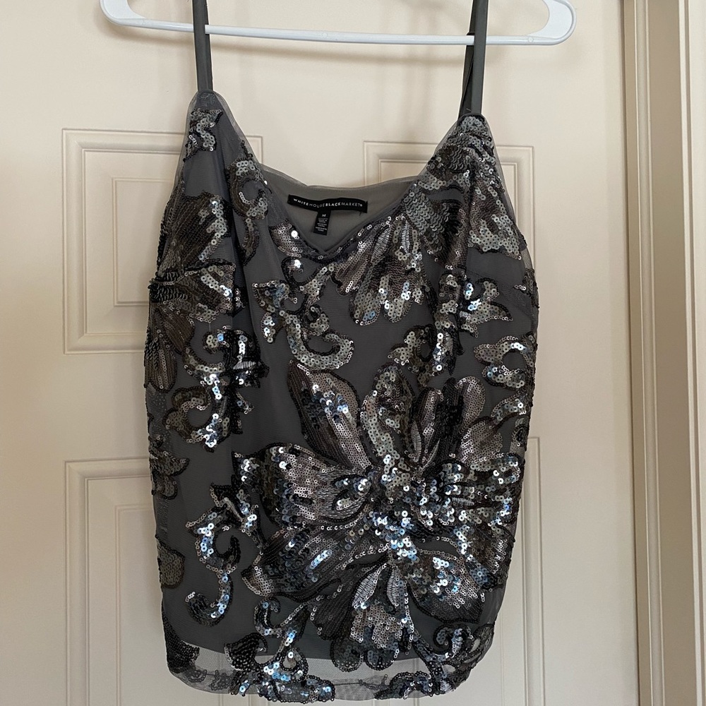 White House Black Market Sequin camisole.